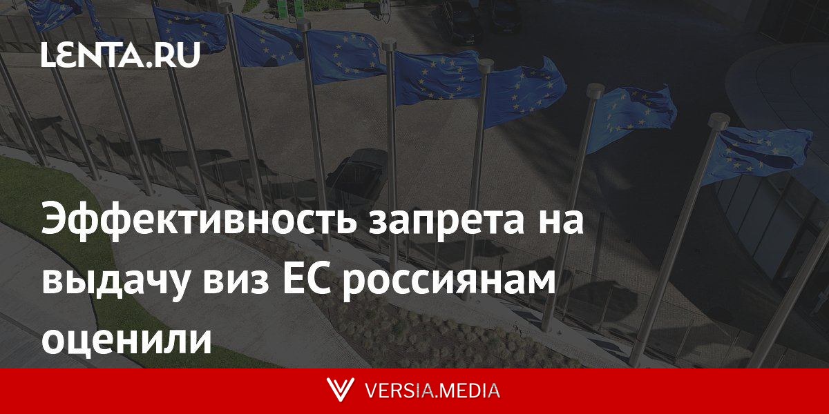 Эффективность запрета на выдачу виз ЕС россиянам оценили