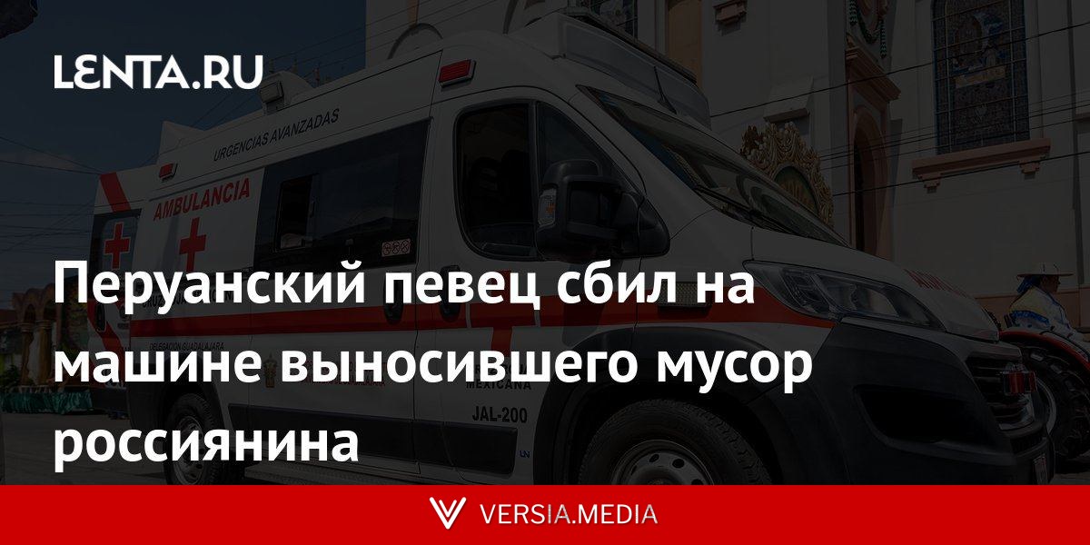 Перуанский певец сбил на машине выносившего мусор россиянина