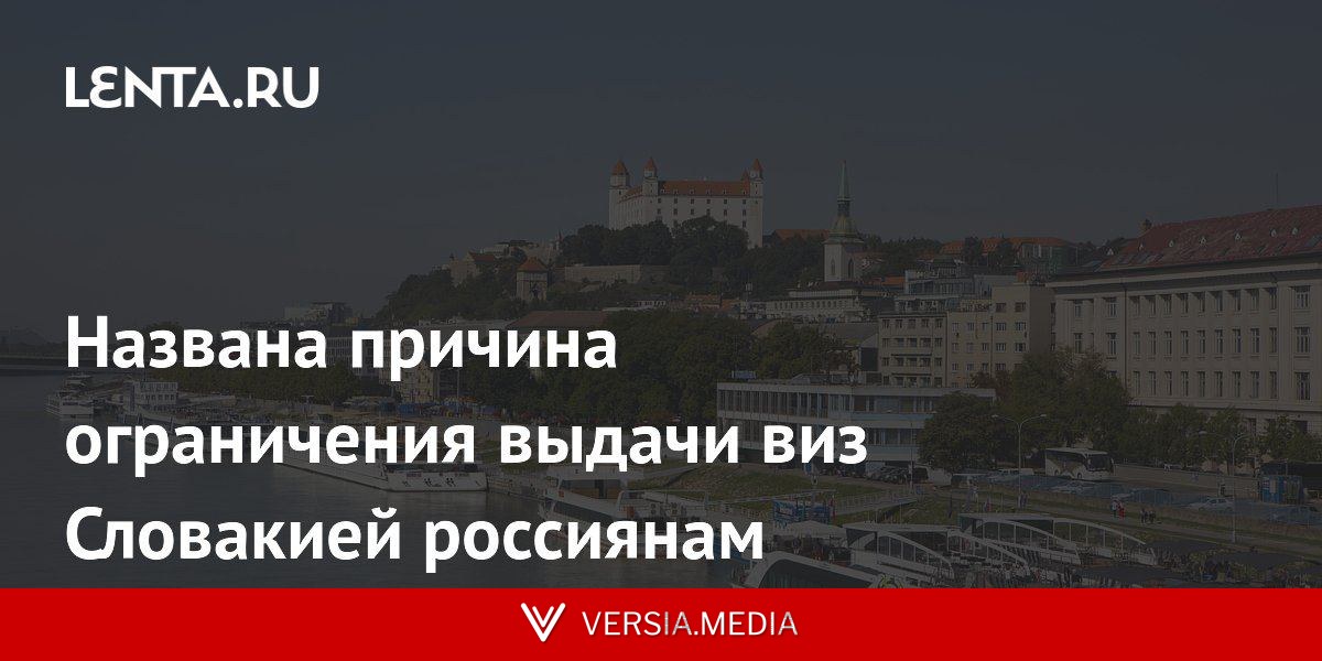 Названа причина ограничения выдачи виз Словакией россиянам