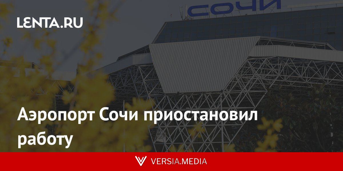 Аэропорт Сочи приостановил работу